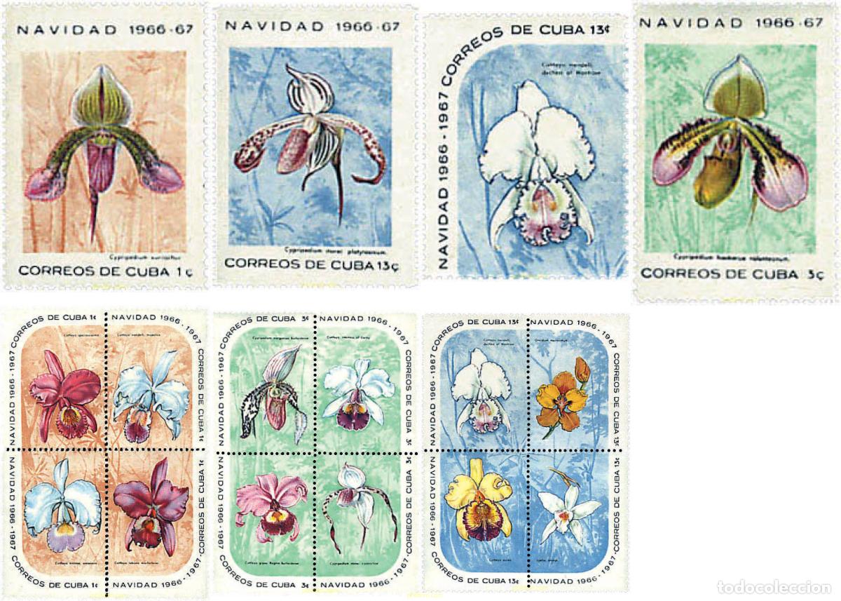 Sellos: 4528 MNH CUBA 1966 NAVIDAD. FLORES