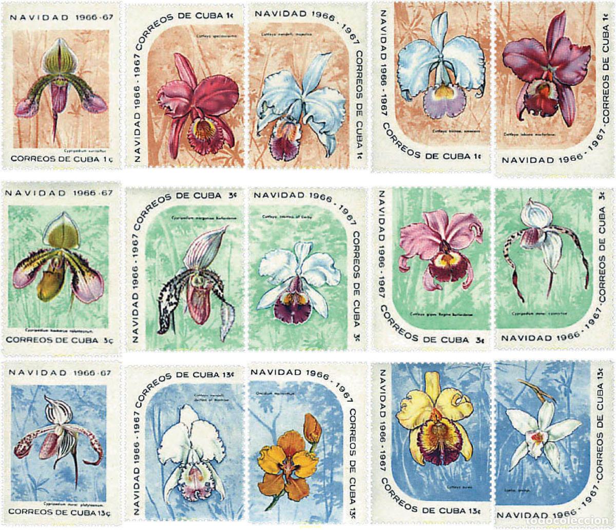 Sellos: 98581 MNH CUBA 1966 NAVIDAD. FLORES