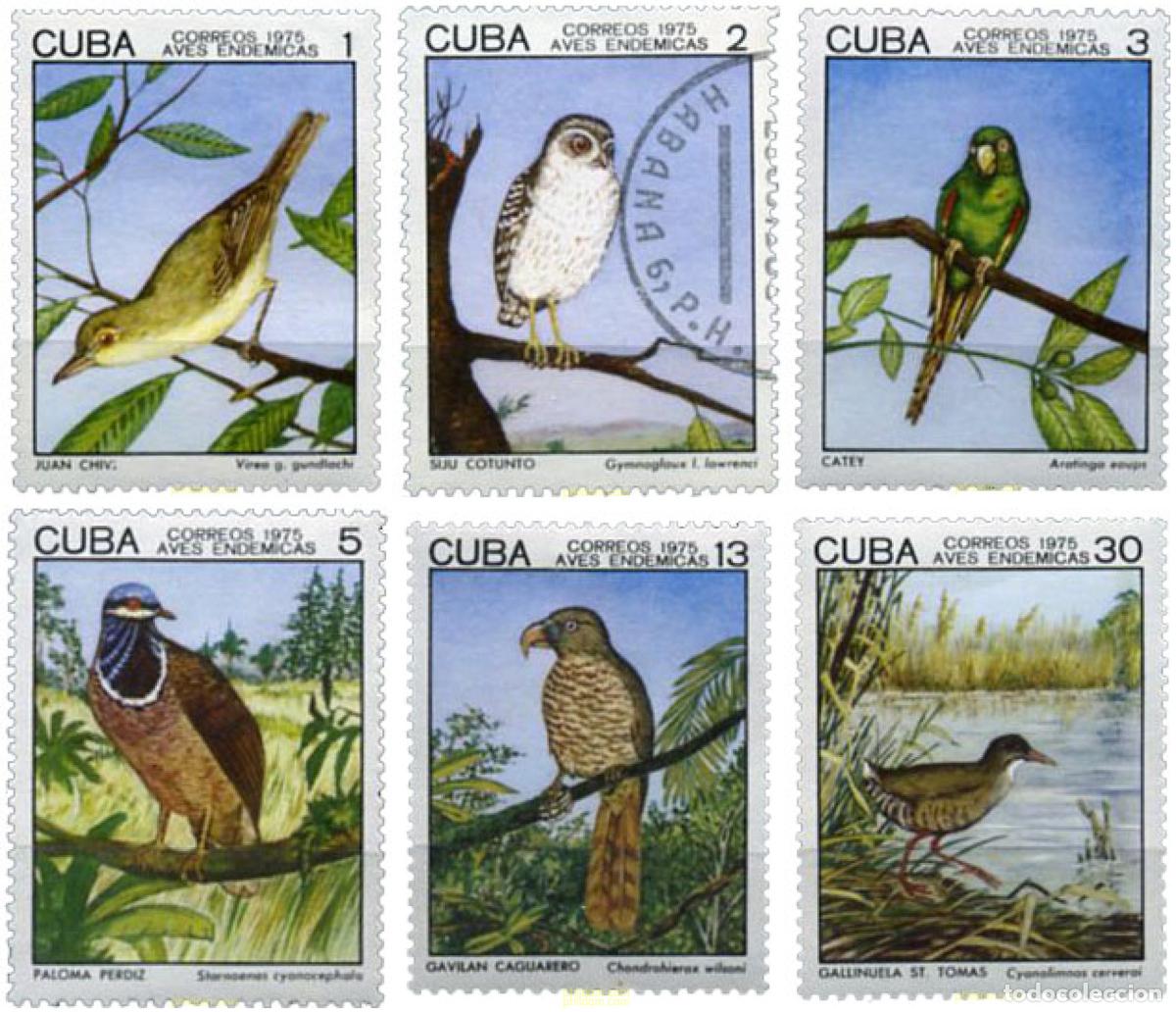 Sellos: 31781 MNH CUBA 1975 AVES
