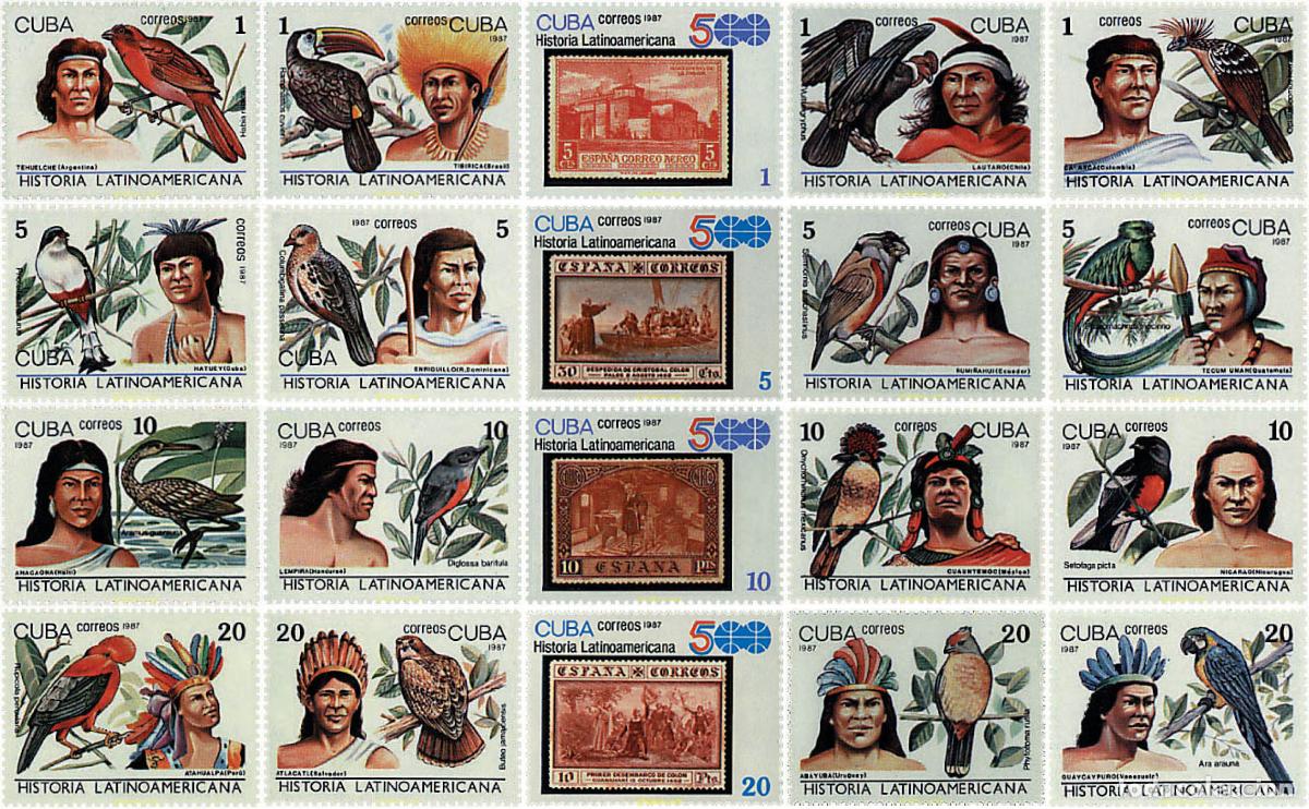Sellos: 32242 MNH CUBA 1987 HISTORIA LATINOAMERICANA