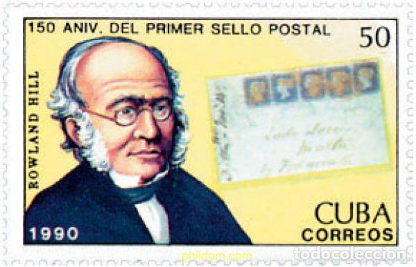 Sellos: 585090 MNH CUBA 1990 150 ANIVERSARIO DEL PRIMER SELLO