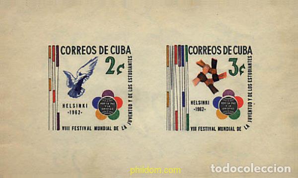 Sellos: 42882 MNH CUBA 1962 FESTIVAL DE LA JUVENTUD Y LOS ESTUDIANTES