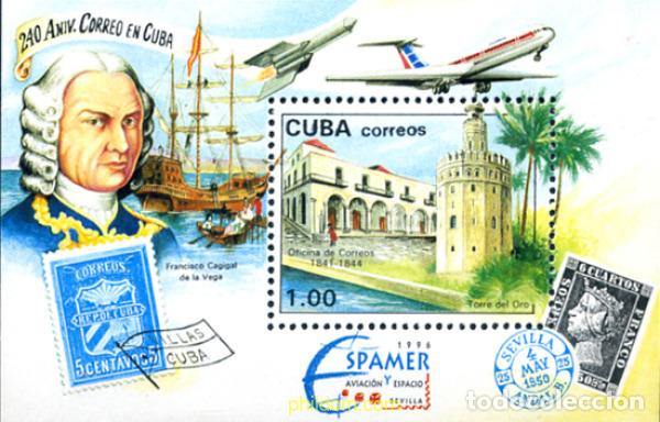 Sellos: 36577 MNH CUBA 1996 ESPAMER 96. EXPOSICION FILATELICA INTERNACIONAL