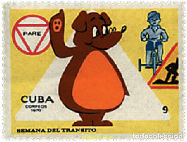 Sellos: 355103 MNH CUBA 1970 SEMANA DEL TRANSITO