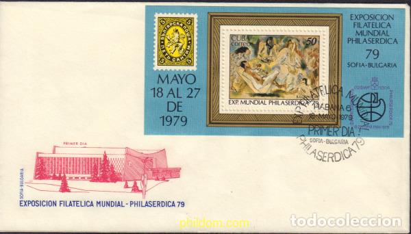 Sellos: 401030 MNH CUBA 1979 PHILASERDICA 1979. EXPOSICION FILATELICA INTERNACIONAL