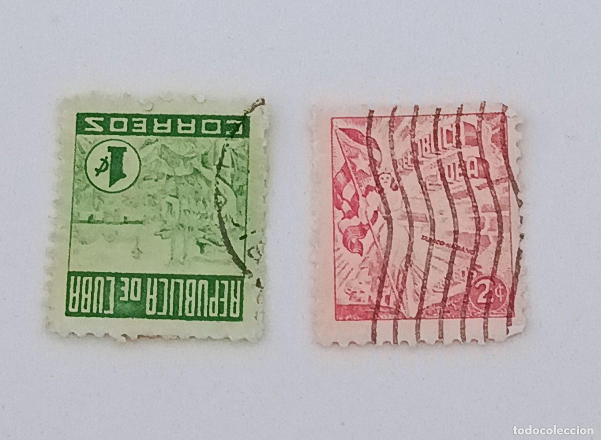 Sellos: Sellos Cuba 1948. Propaganda del tabaco habano, edifil 407 y 408