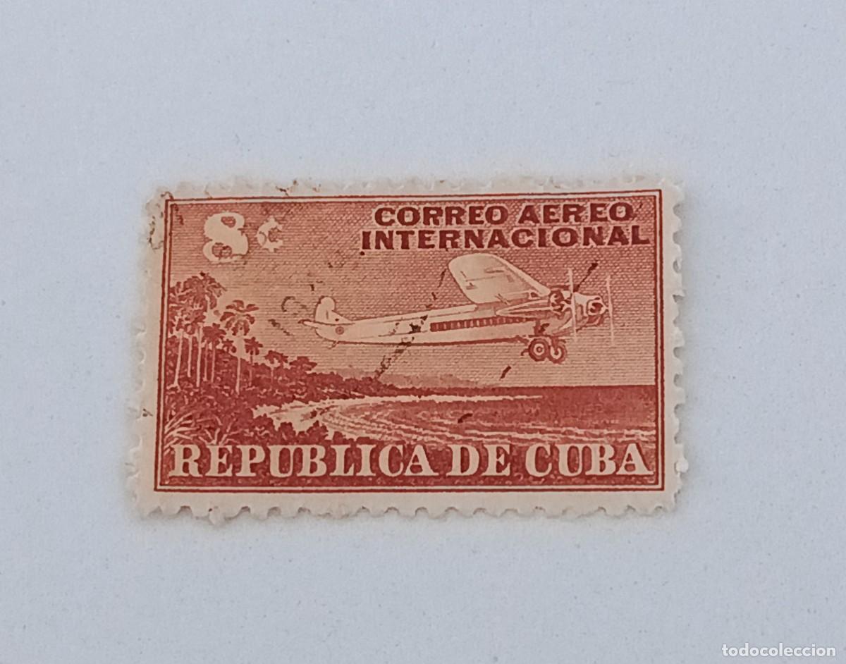 Sellos: Sello Cuba 1948. Correo a&eacute;reo internacional. edifil 401