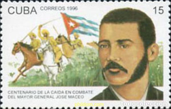 Sellos: 30344 MNH CUBA 1996 CENTENARIO DE LA MUERTE DE JOS&Eacute; M MACEO GRAJALES.