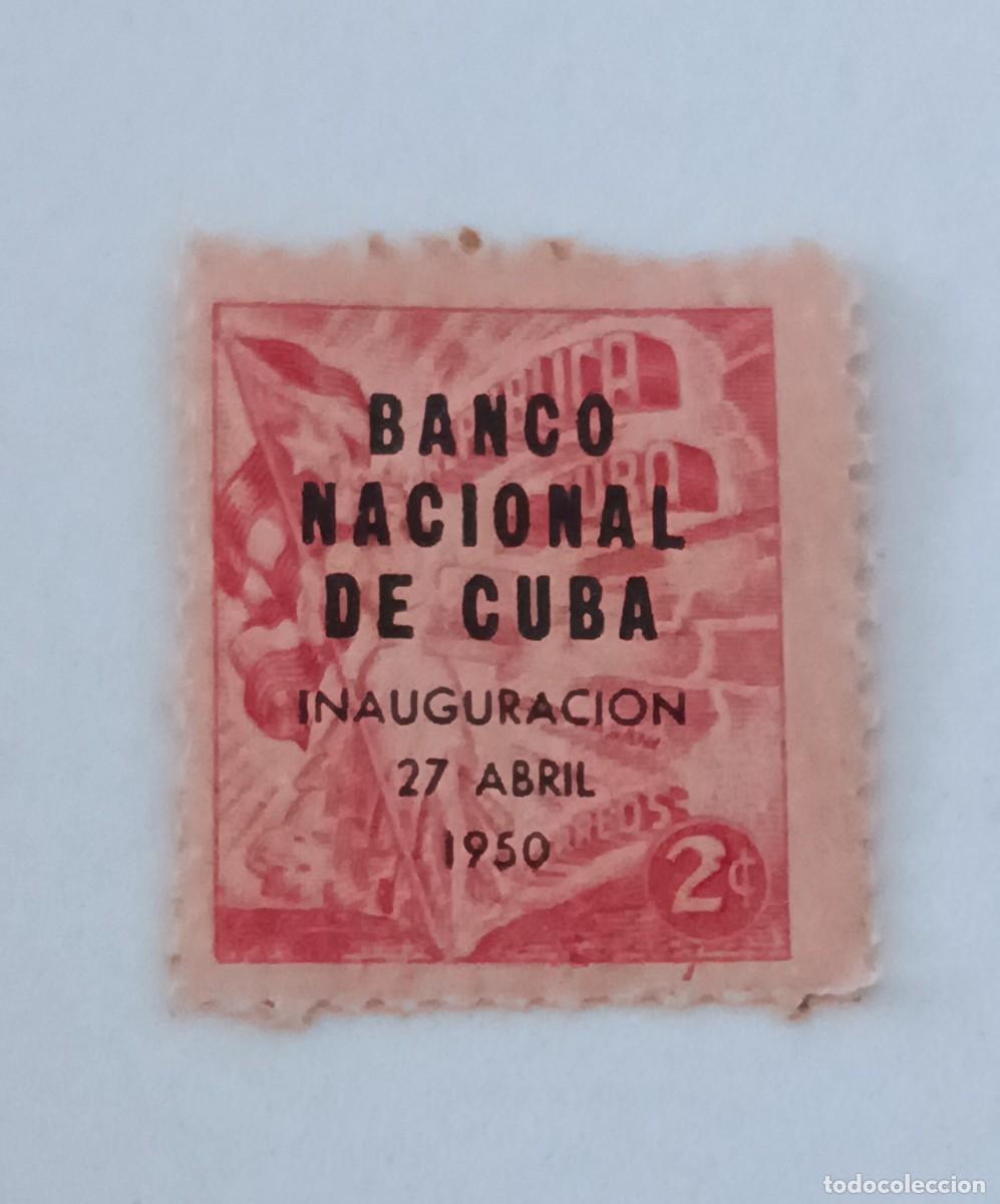 Sellos: Sello Cuba 1950, Inauguraci&oacute;n del Banco Nacional de Cuba. Edifil 435