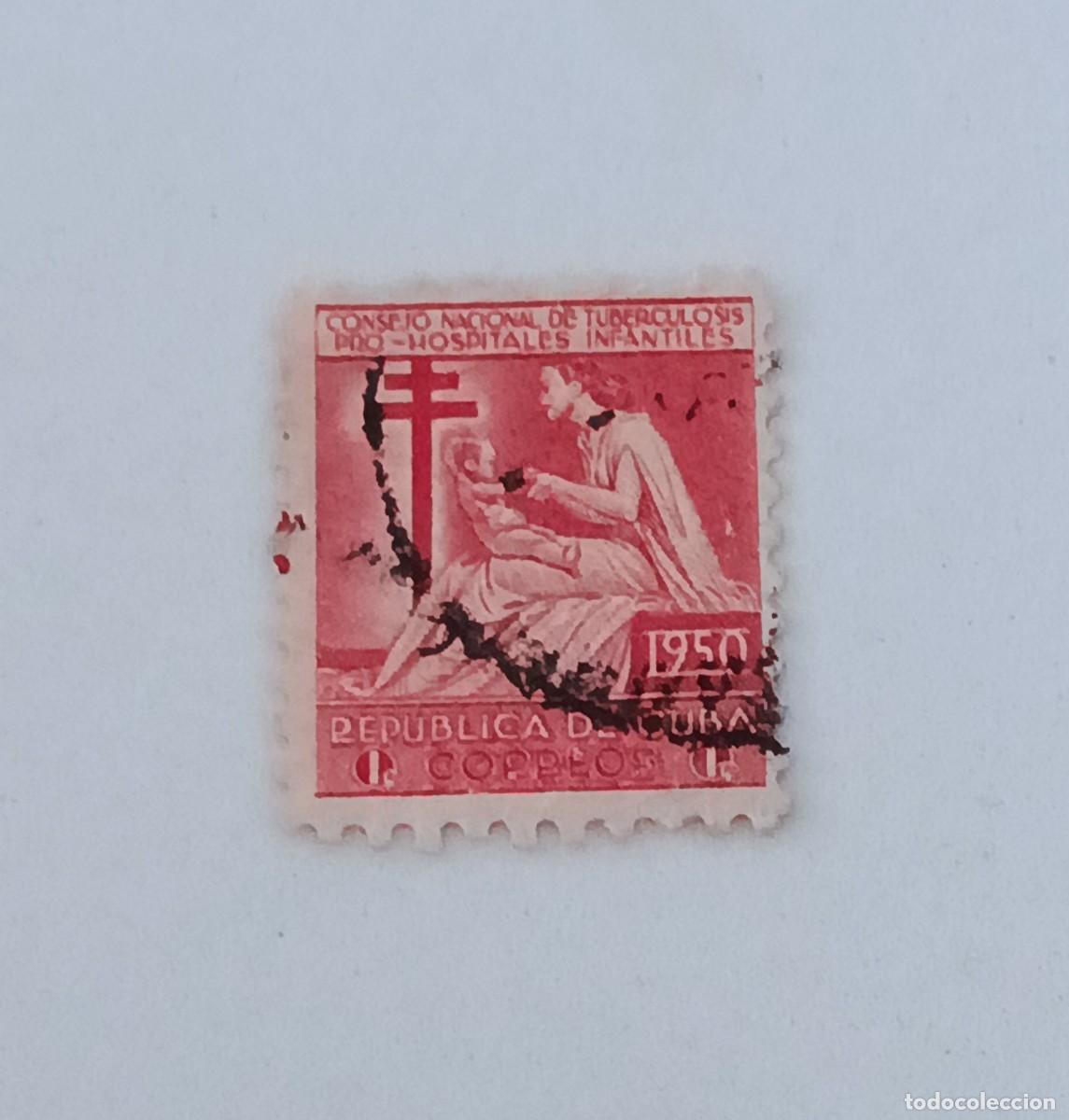 Sellos: Sello Cuba 1950, Semi postades, Consejo Naional de tuberculosis
