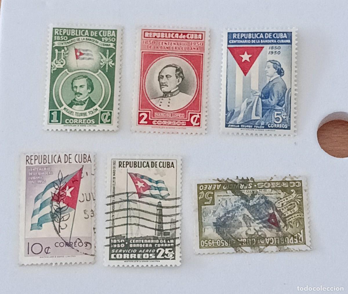Sellos: Sellos Cuba 1951, Centenario de la bandera cubana.