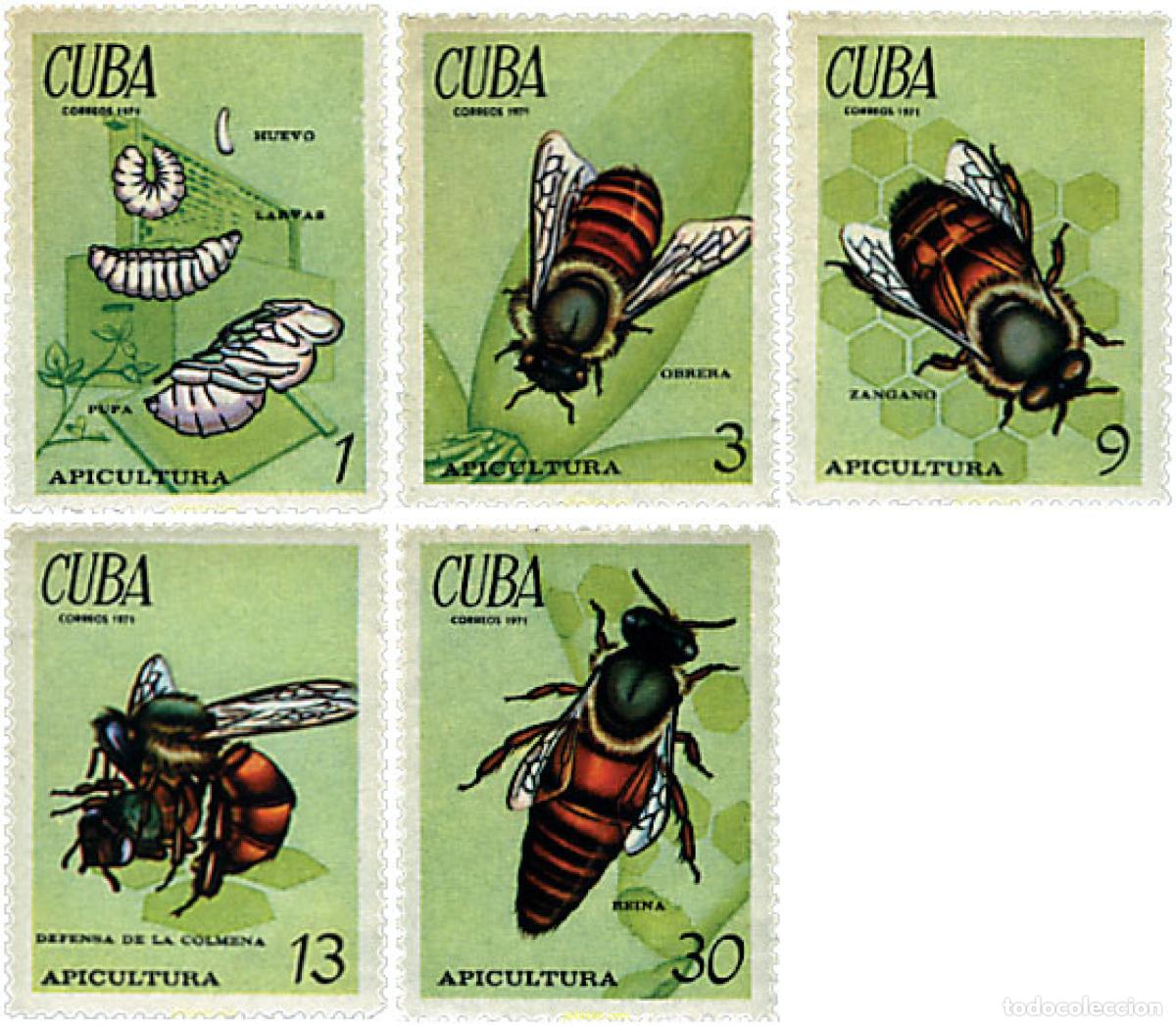 Sellos: 29313 MNH CUBA 1971 APICULTURA
