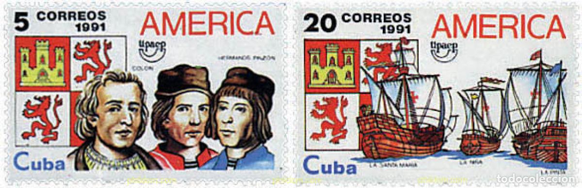 Sellos: 30846 MNH CUBA 1991 AMERICA-UPAEP 1991 - VIAJES DEL DESCUBRIMIENTO