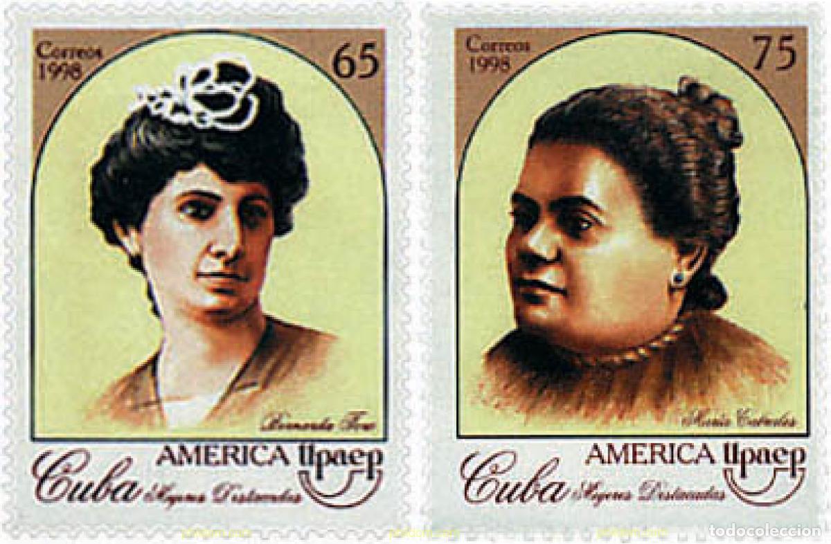 Sellos: 50521 MNH CUBA 1998 AMERICA-UPAEP 1998 - MUJERES CELEBRES
