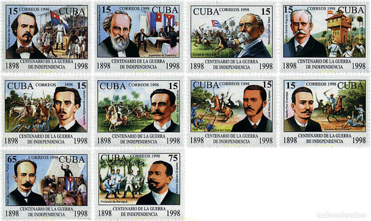 Sellos: 83541 MNH CUBA 1998 CENTENARIO DE LA GUERRA DE LA INDEPENDENCIA