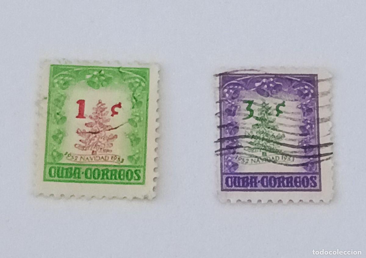 Sellos: Sellos Cuba 1952, Navidad, edifil 532 y 533