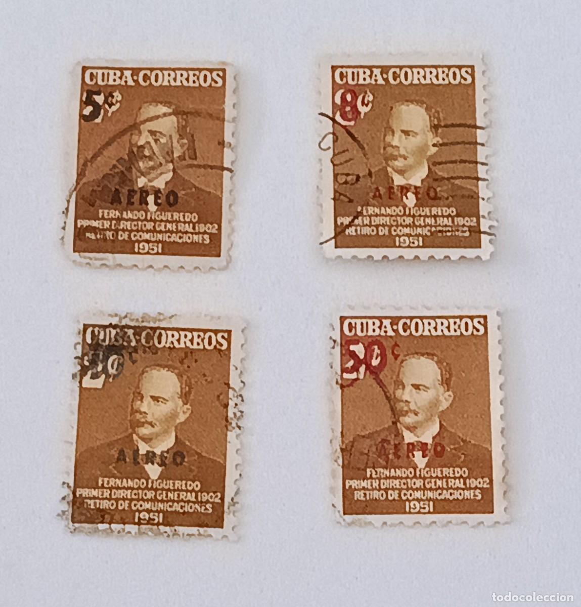 Sellos: Sellos Cuba 1952. Retiro de comunicaciones, edifil 480/482 y 484