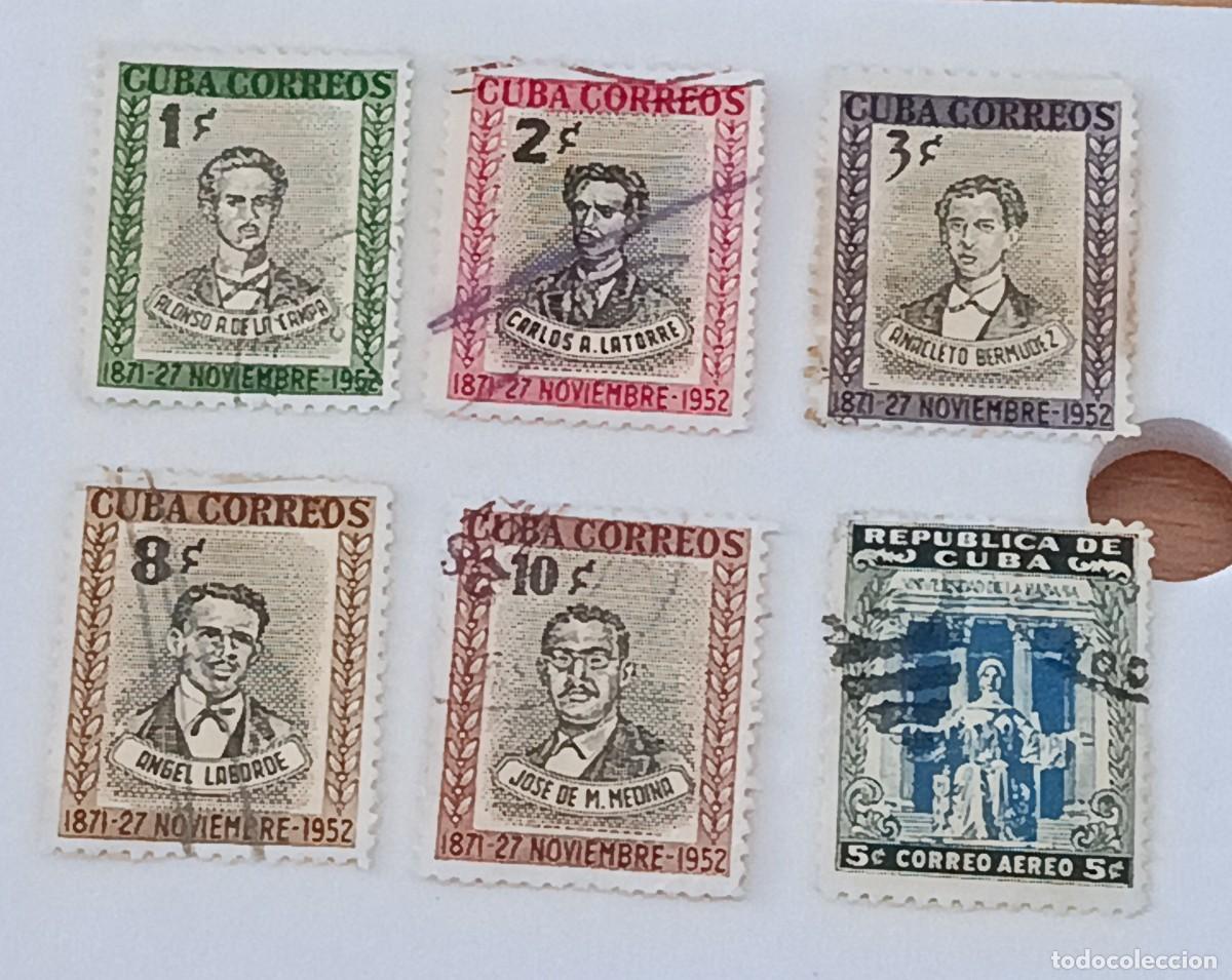 Sellos: Sellos Cuba 1952. 81 Aniversario del fusilamiento de los ocho estudiantes de medicina.