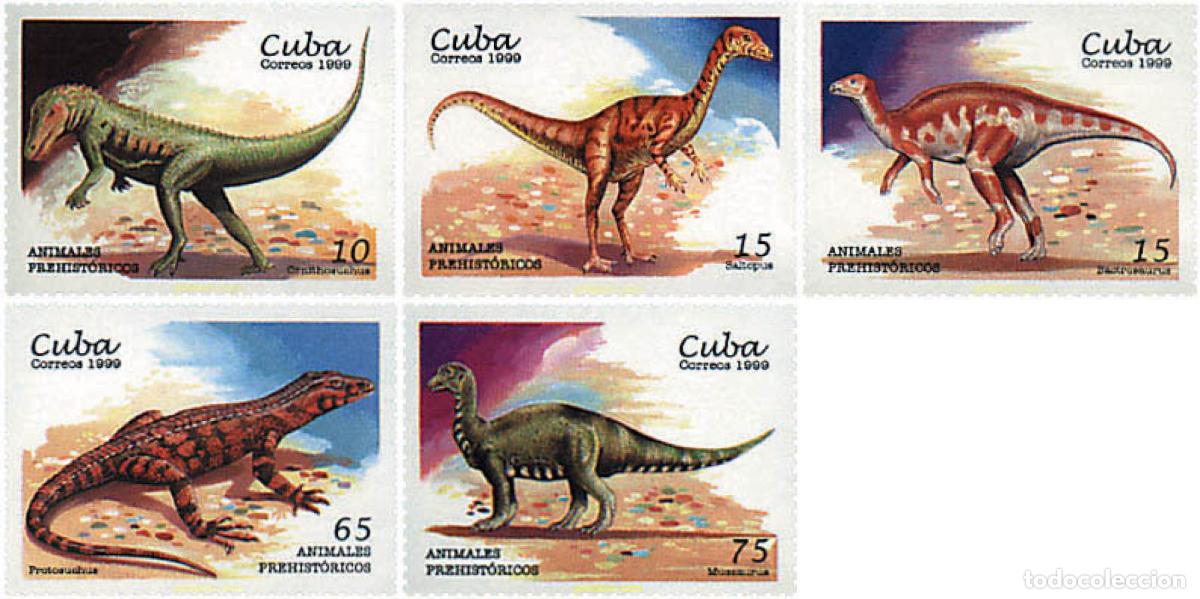 Sellos: 98006 MNH CUBA 1999 FAUNA PREHISTORICA