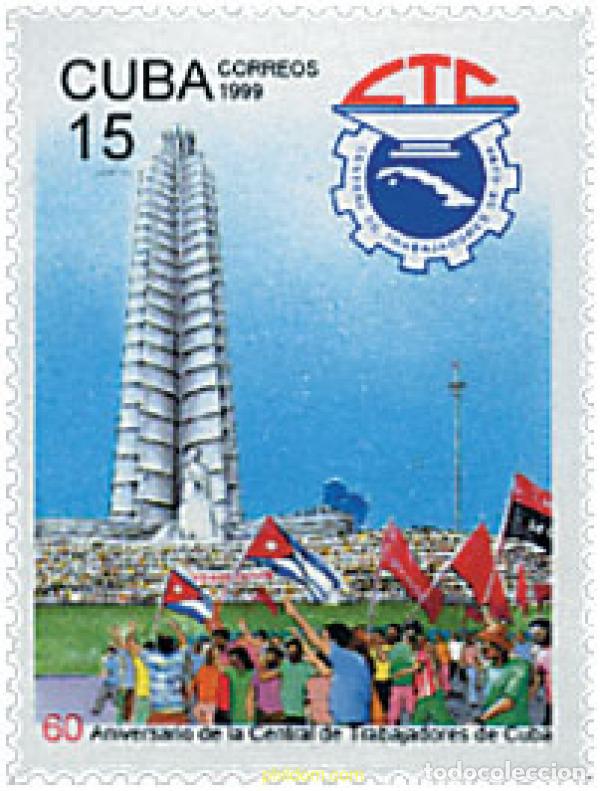 Sellos: 39815 MNH CUBA 1999 60 ANIVERSARIO DE LA CENTRAL DE TRABAJADORES DE CUBA