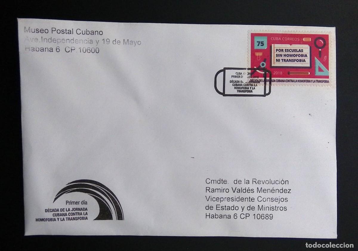 Sellos: KV) 2018 CUBA, FIRST DAY COVER FOR THE DECADE OF THE CUBAN DAY AGAINST HOMOPHOBIA AND TRANSPHOBIA MA