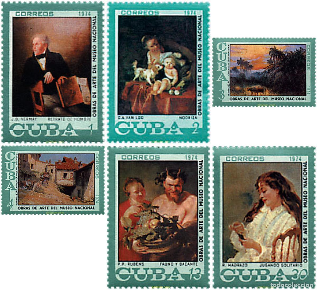 Sellos: 49631 MNH CUBA 1974 OBRAS DE ARTE DEL MUSEO NACIONAL