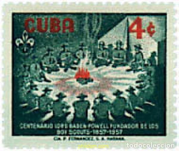 Selos: 208287 HINGED CUBA 1957 CENTENARIO DEL NACIMIENTO DE LORD BADEN-POWELL