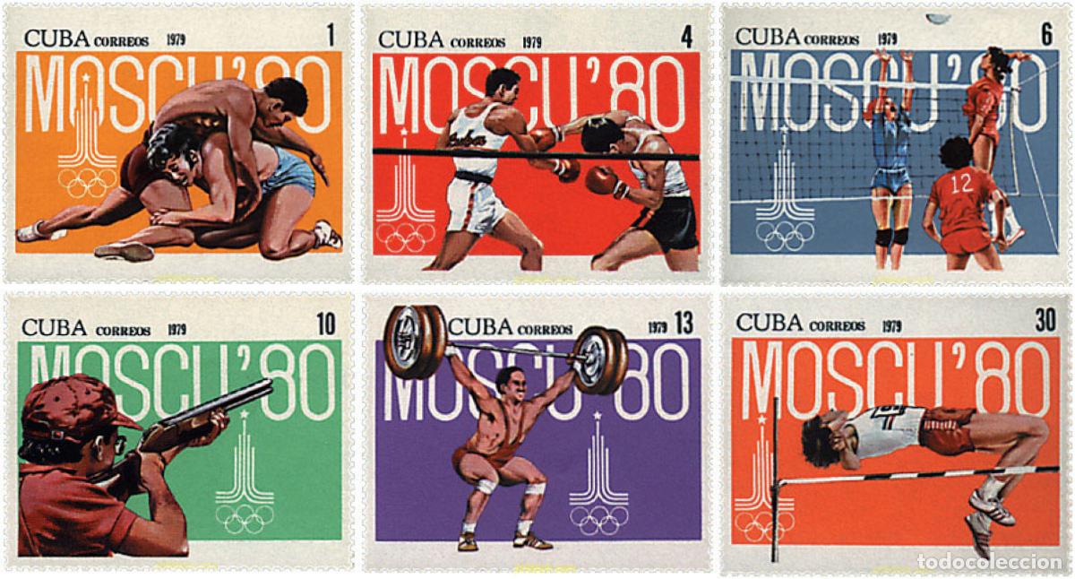 Sellos: 26813 MNH CUBA 1979 22 JUEGOS OLIMPICOS VERANO MOSCU 1980