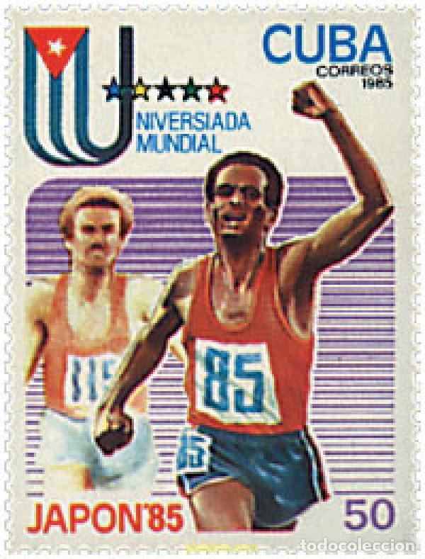 Sellos: 99376 MNH CUBA 1985 JAPON-85. UNIVERSIADA MUNDIAL.