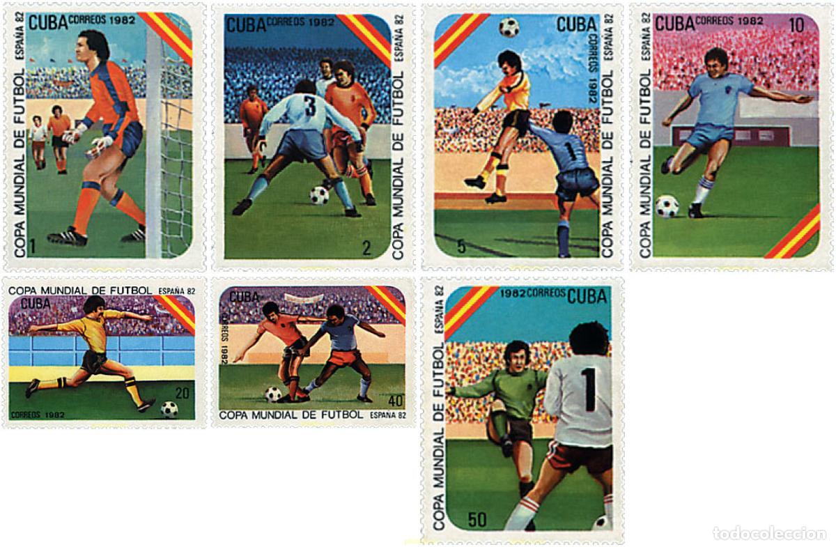Sellos: 48722 MNH CUBA 1982 COPA DEL MUNDO DE FUTBOL. ESPA&Ntilde;A-82. Final