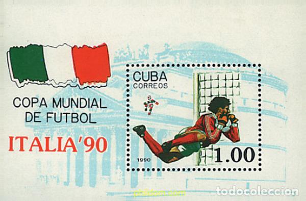 Sellos: 68132 MNH CUBA 1990 COPA DEL MUNDO DE FUTBOL. ITALIA-90