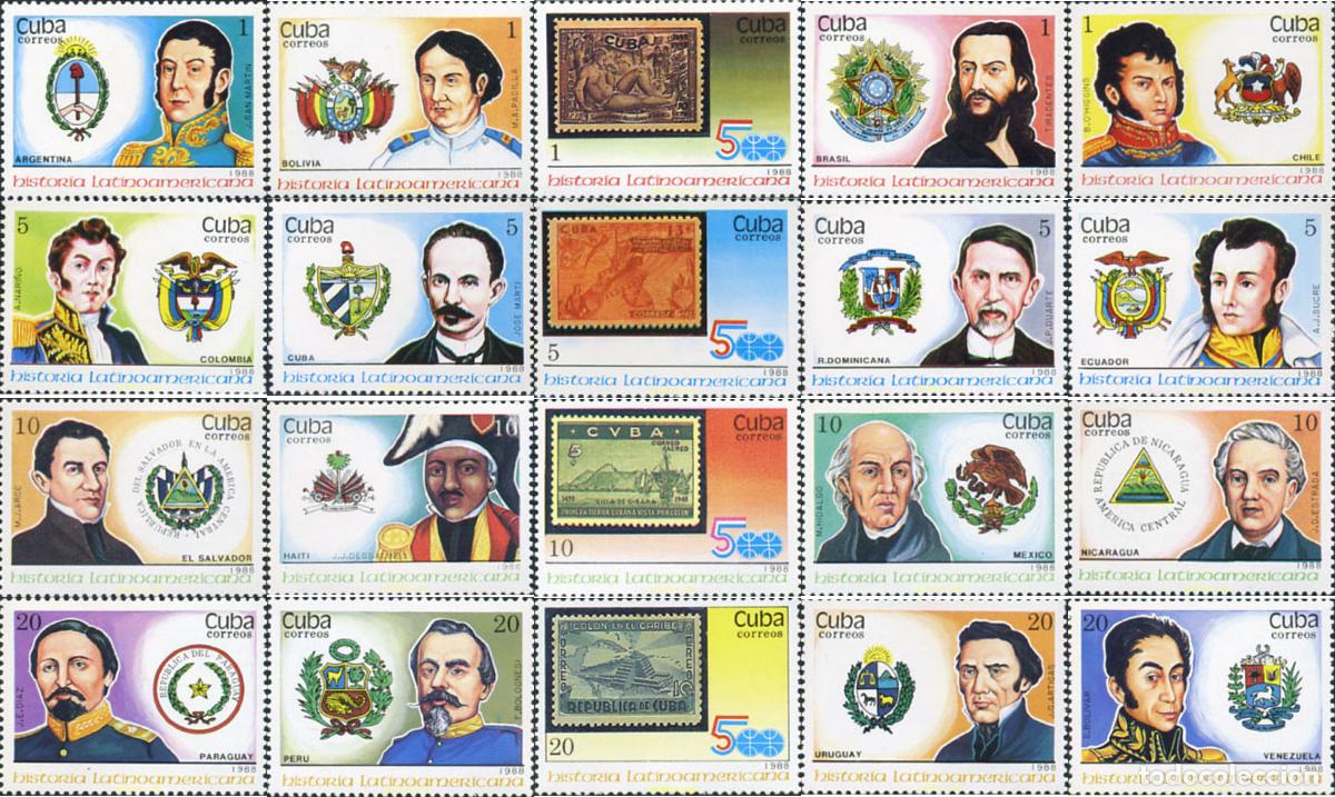 Sellos: 30626 MNH CUBA 1988 HISTORIA DE AMERICA. 500 ANIVERSARIO DEL DESCUBRIMIENTO