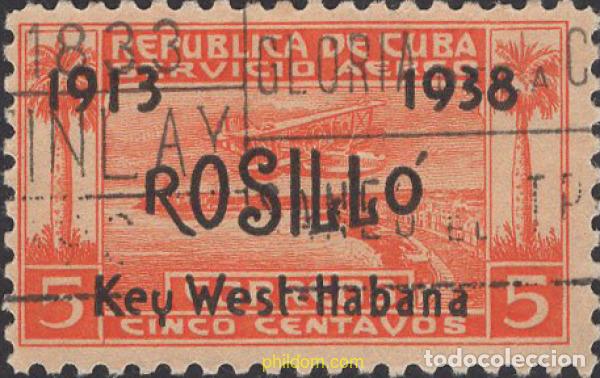 Sellos: 640929 USED CUBA 1938 TRAVESIA AEREA.
