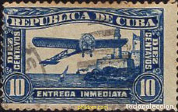 Sellos: 676431 USED CUBA 1914 AVION