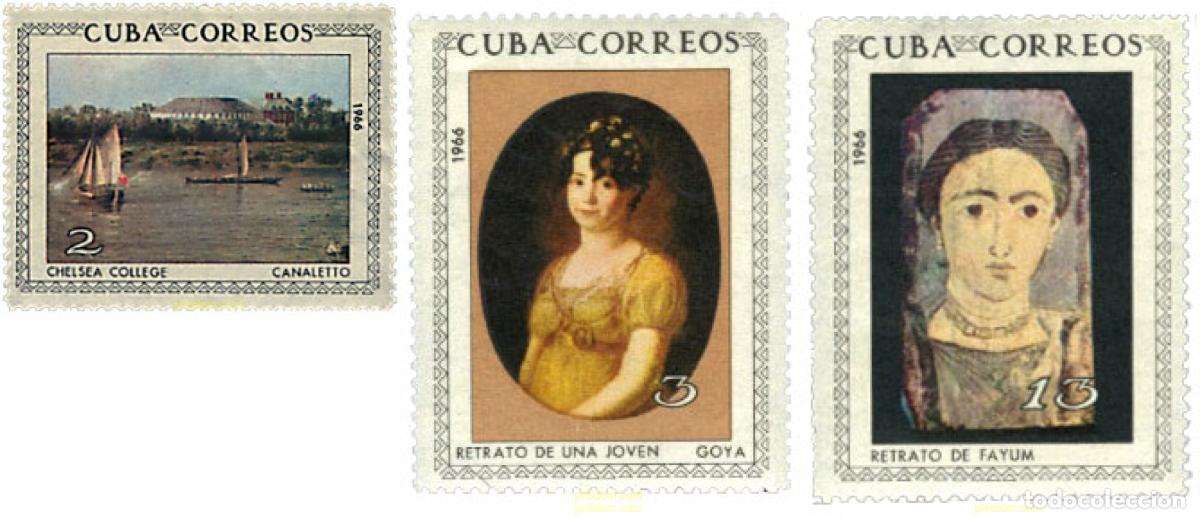 Sellos: 658022 MNH CUBA 1966 OBRAS DE ARTE DEL MUSEO NACIONAL