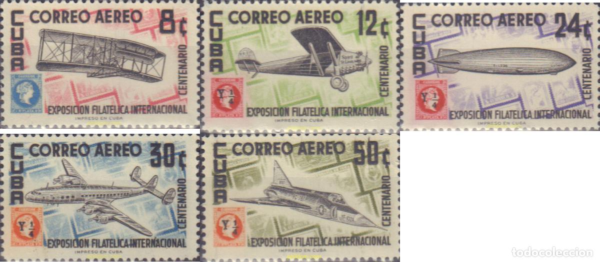 Sellos: 27203 MNH CUBA 1955 EXPOSICION FILATELICA INTERNACIONAL DEL CENTENARIO DEL SELLO