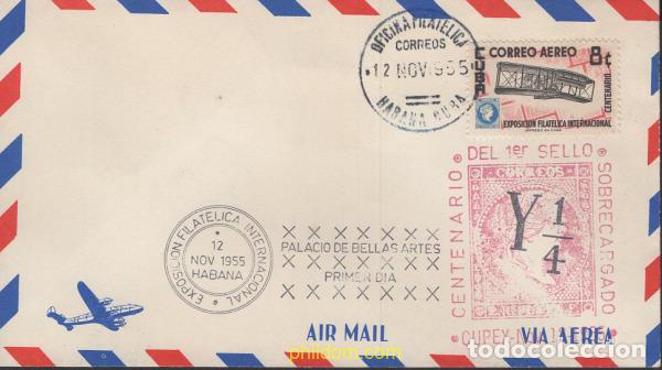 Sellos: 660481 MNH CUBA 1955 EXPOSICION FILATELICA INTERNACIONAL DEL CENTENARIO DEL SELLO
