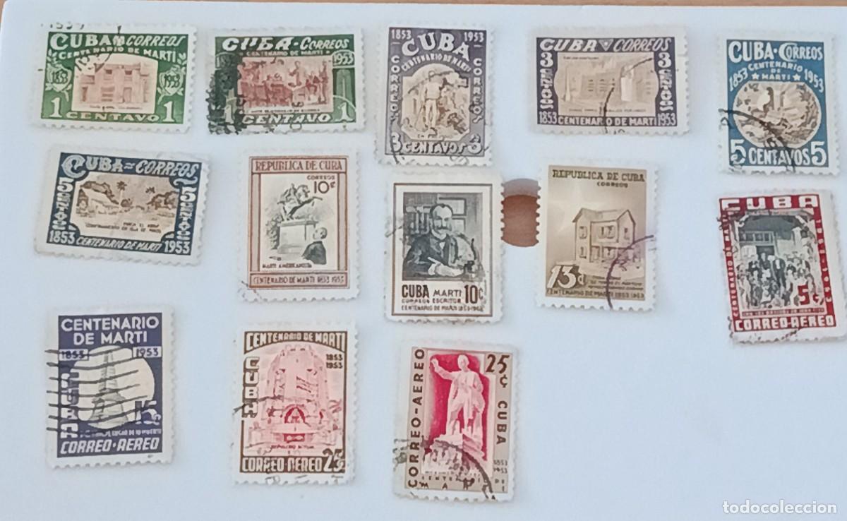 Sellos: Sellos Cuba 1953, Centenario del nacimiento de Jos&eacute; Mart&iacute;.