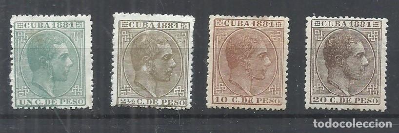 Sellos: SELLO CUBA EDIFIL 62 6 65 66 A&Ntilde;O 1881 NUEVO