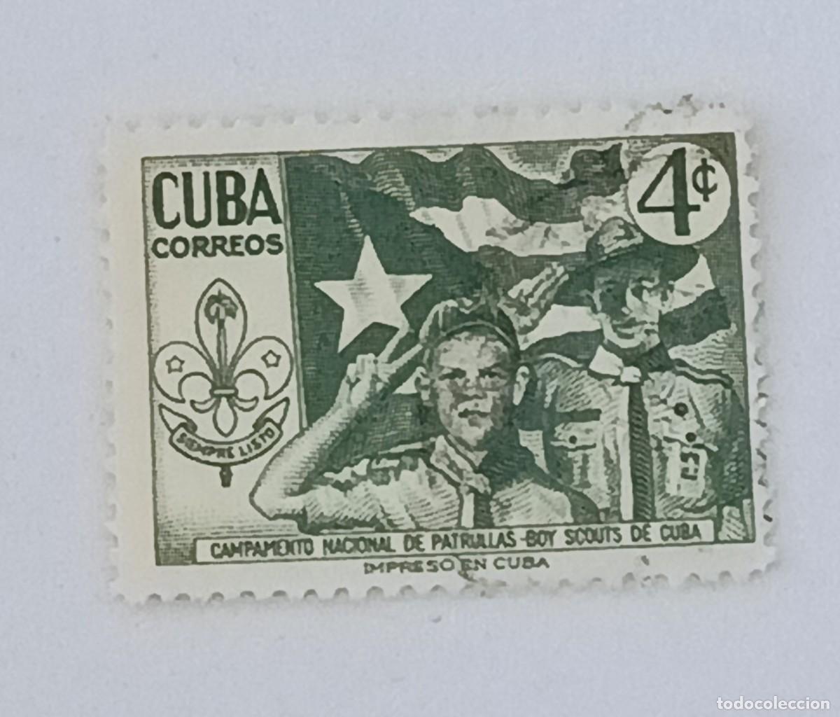 Sellos: Sellos Cuba 1954, III Campamento Nacional de Boys. edifil 605
