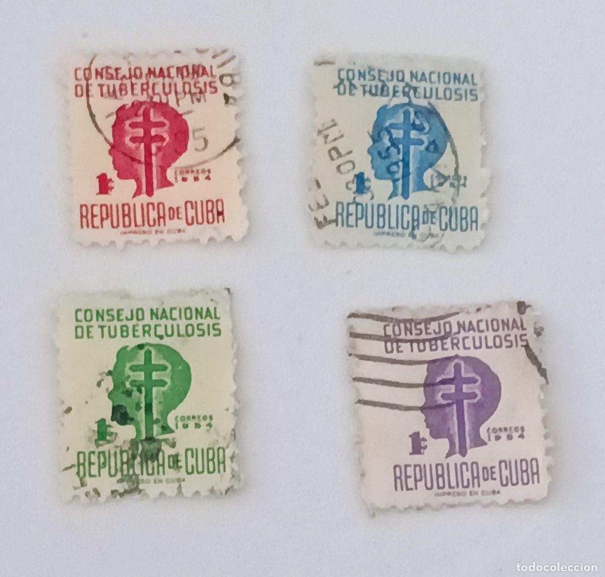 Sellos: Sellos Cuba 1954, Consejo Nacional de Tuberculosis.