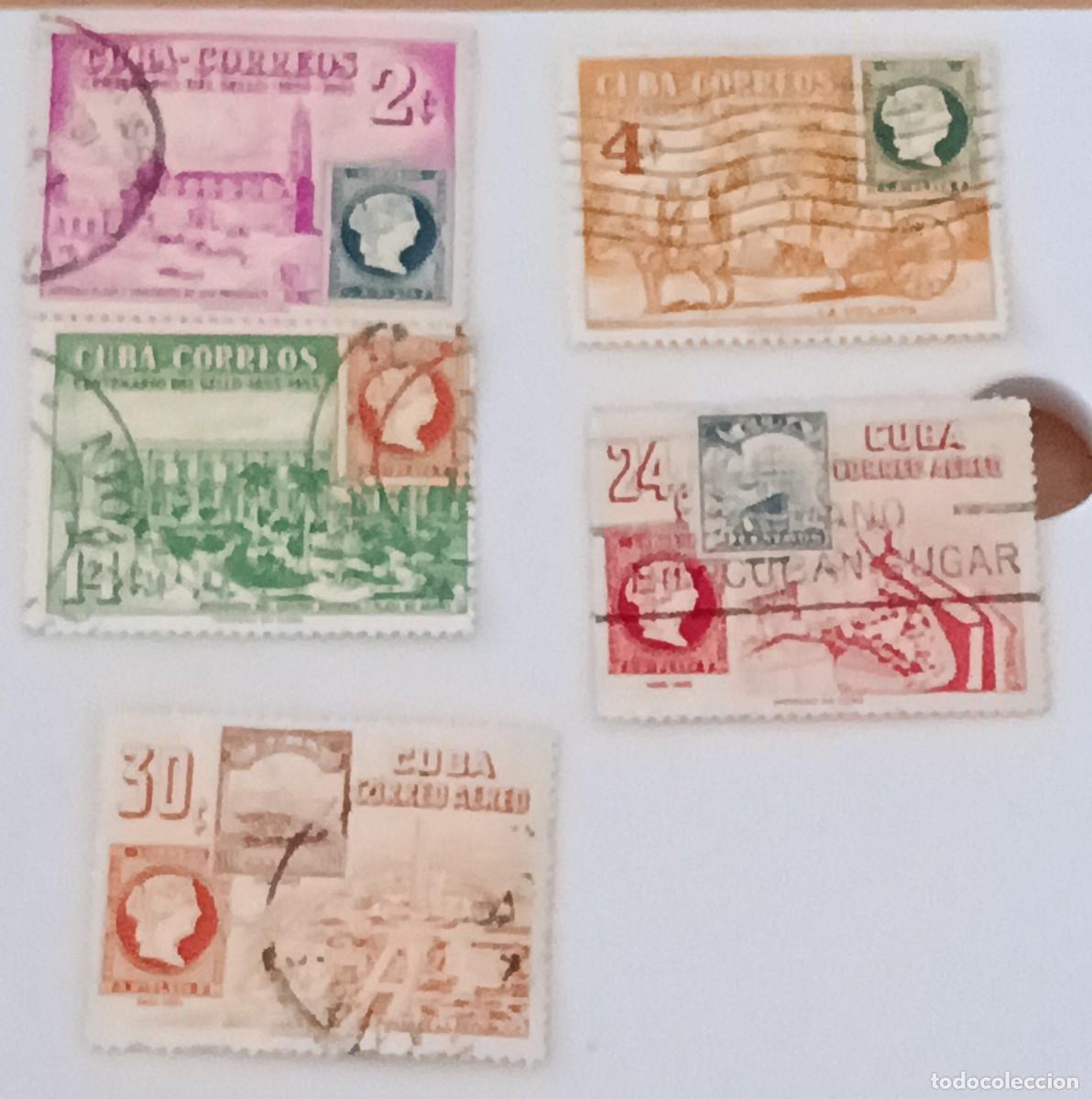 Sellos: Sellos Cuba 1955, 24 Abr. Centenario del primer sello postal.