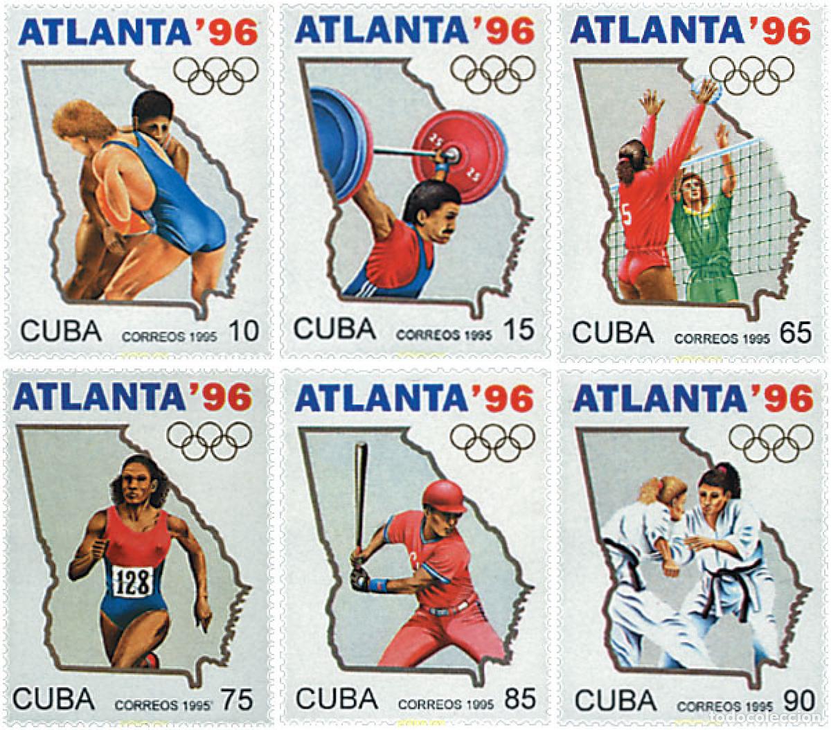 Sellos: 56955 MNH CUBA 1995 26 JUEGOS OLIMPICOS VERANO ATLANTA 1996