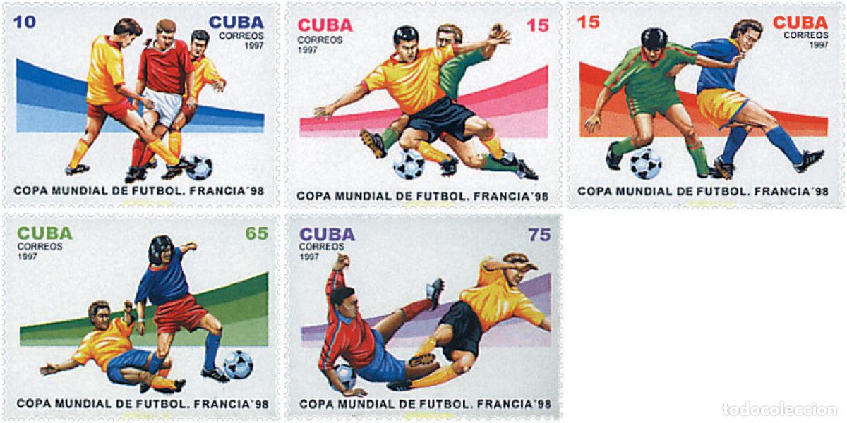 Sellos: 75833 MNH CUBA 1997 COPA DEL MUNDO DE FUTBOL. FRANCIA-98