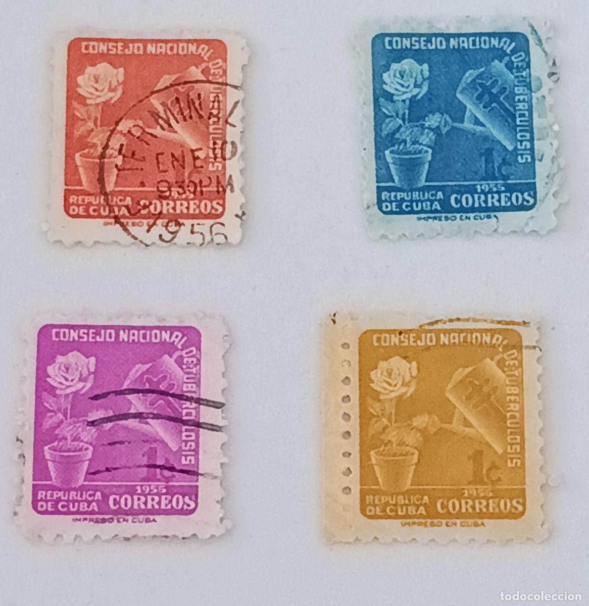 Sellos: Sellos Cuba 1955, Congreso Nacional de Tuberculosis.