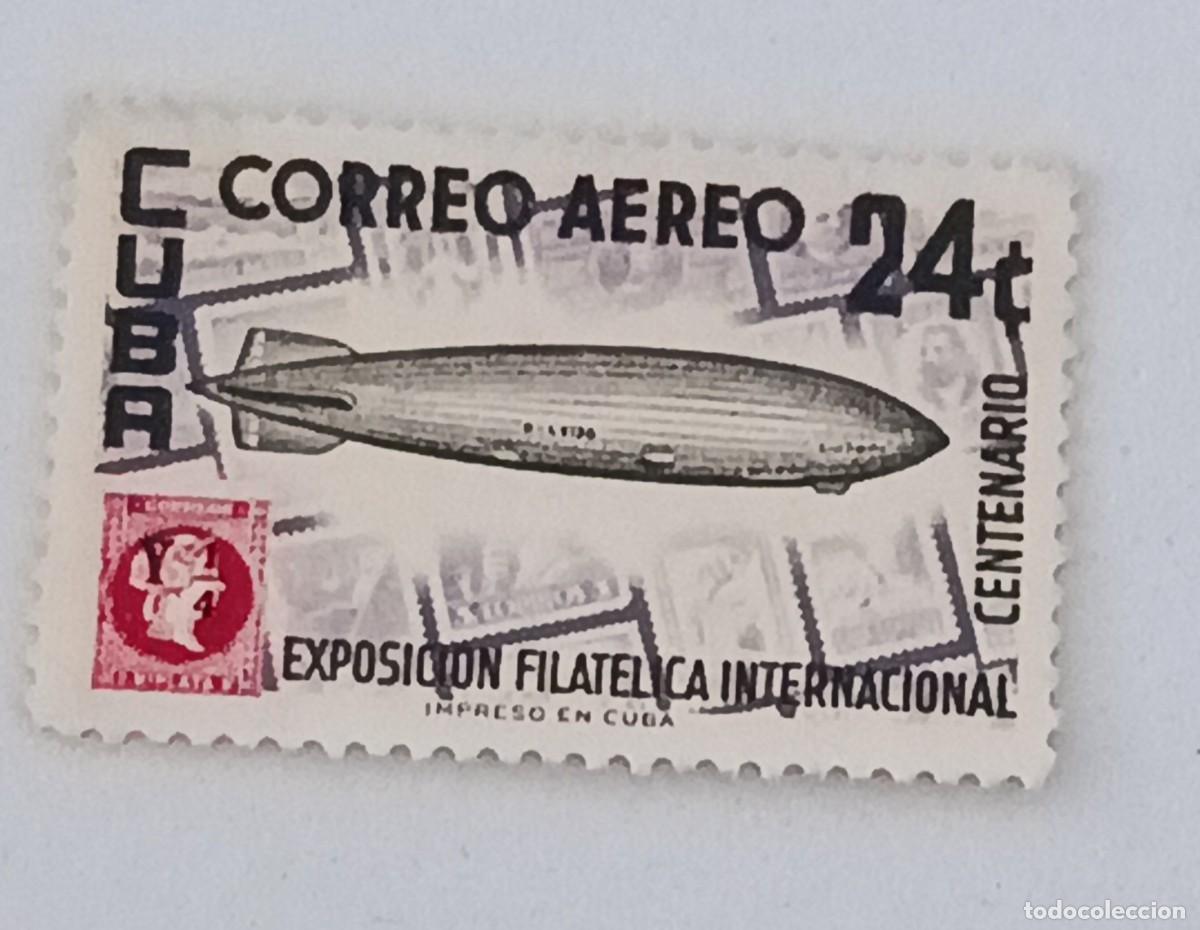 Sellos: Sello Cuba 1955, Exp. Filat&eacute;lica Internacional de la Habana. Edifil 633