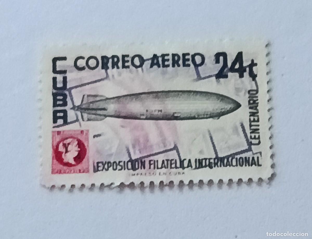 Sellos: Sello Cuba 1955, Exposici&oacute;n Filatelica Internacional de la Habana, edifil 633