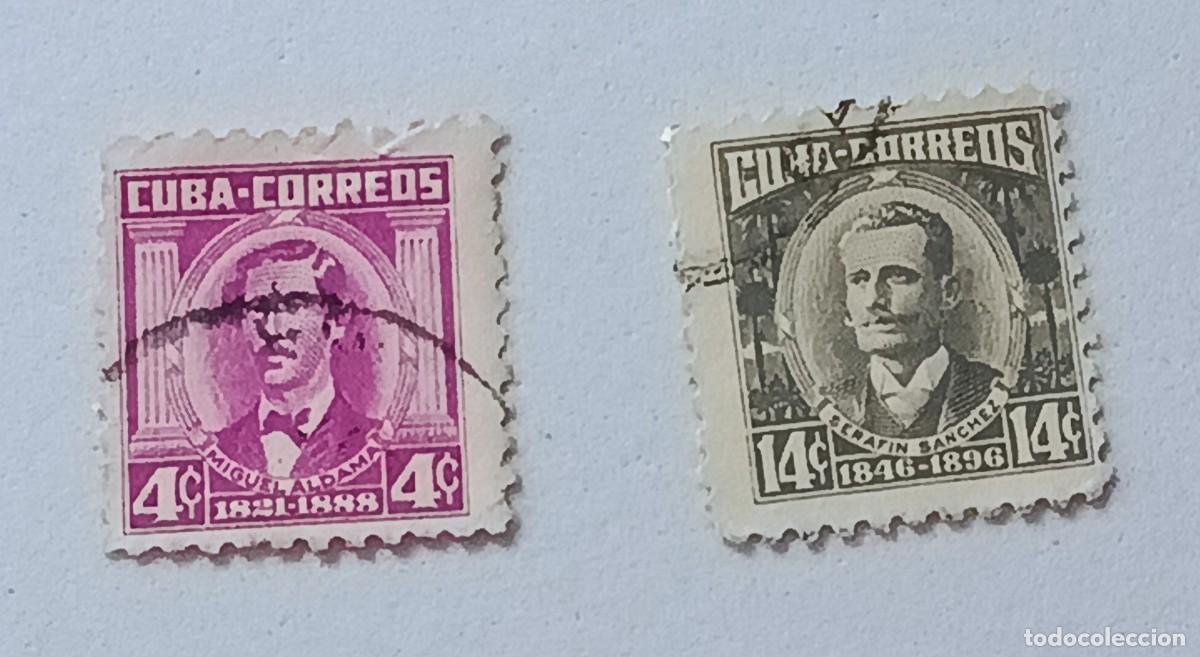 Sellos: Sellos Cuba 1955, Patriotas cubanos. edifil 642 y 643
