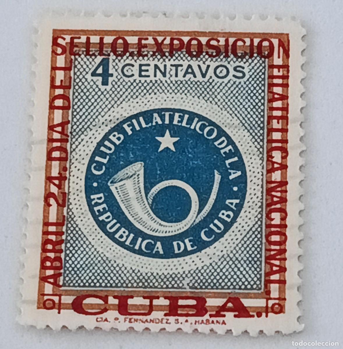 Sellos: Sellos Cuba 1957, Dia del sello, edifil 692.