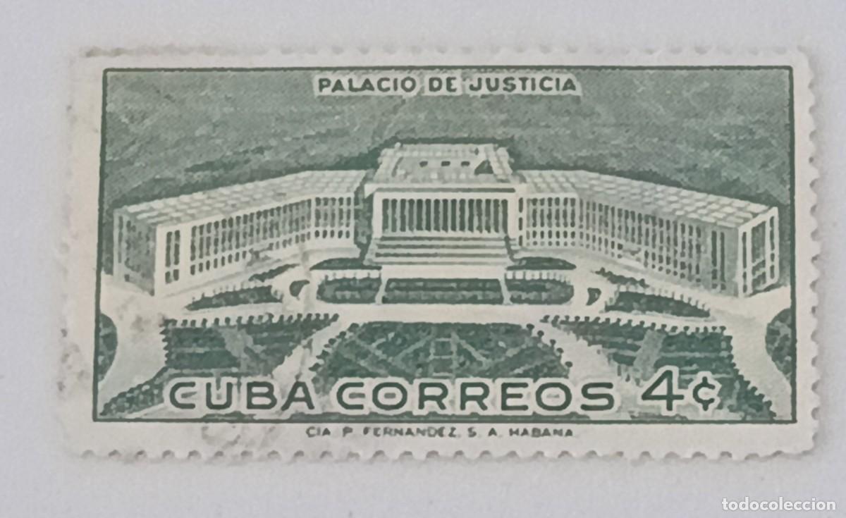 Sellos: Sellos Cuba 1957, Inauguraci&oacute;n del edificio del Palacio de Justicia. edifil 707